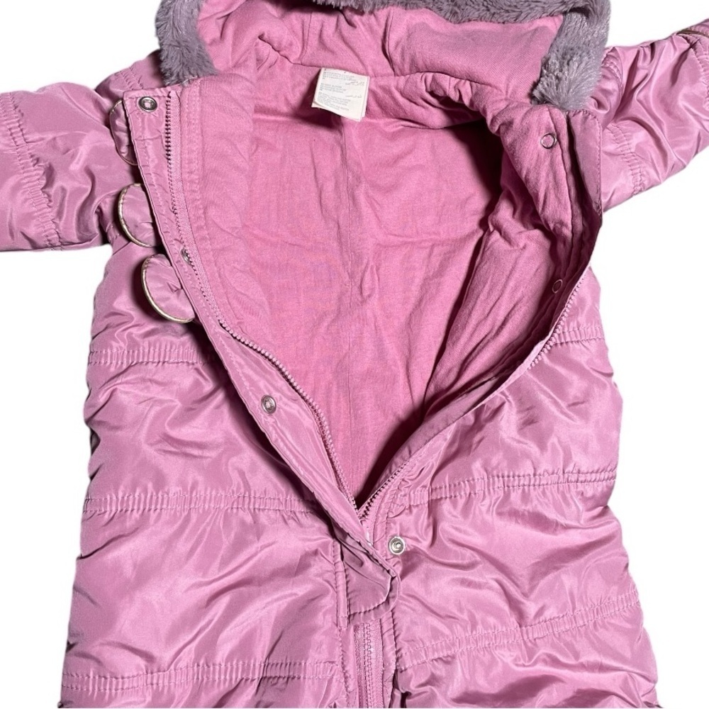 First Impressions 6-9 Month Bunting Suit Baby Girl 6 Month 6-9m Fall Winter Pink - Picture 4 of 8